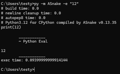 ASnake test